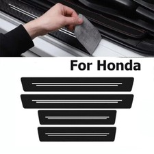 4pcs For Honda Accessories Car Door Sill Plate Protector Scuff Entry Guard Cover
