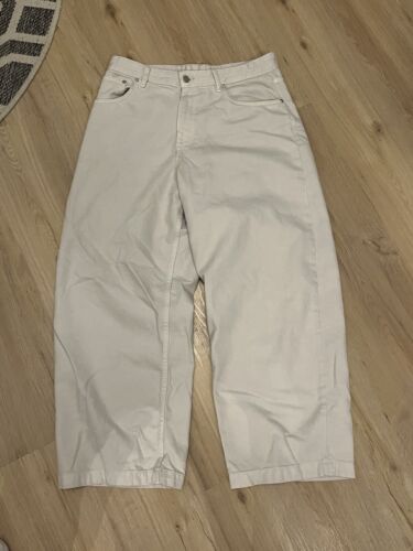Baggy weiße Jeans