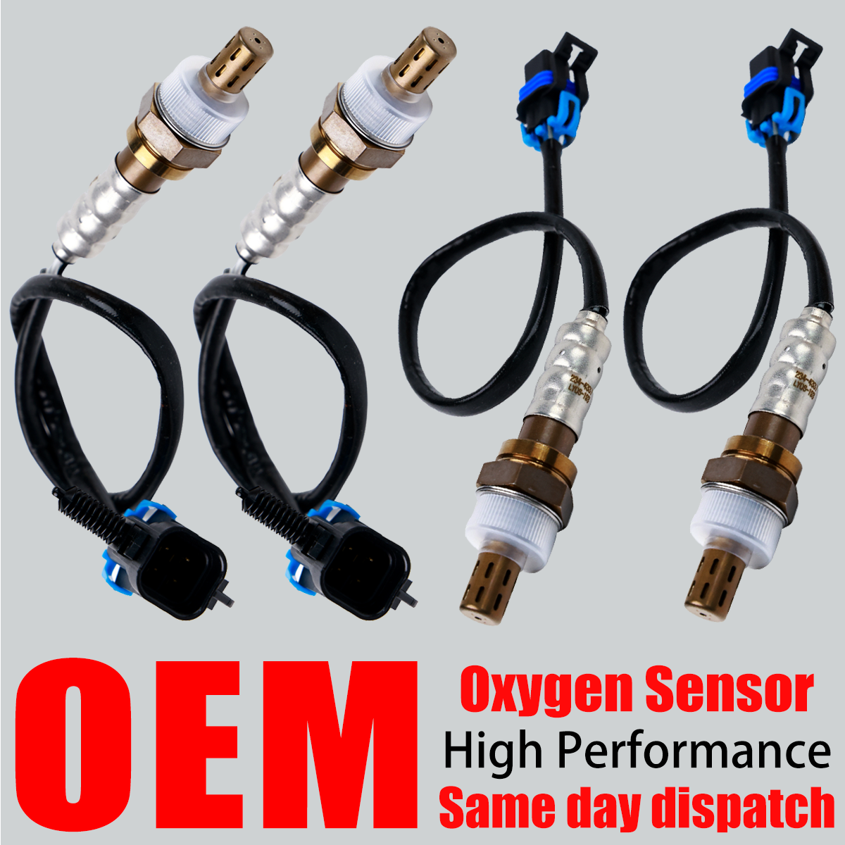 4X OEM Up & Downstream Oxygen O2 Sensor For Chevy GMC Sierra 4.3L 4.8L 5.3L 6.0L