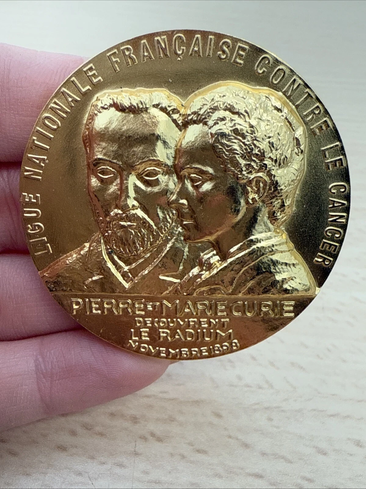 Médaille L’équipe Nationale Française Contre Les Cancers En Bronze
