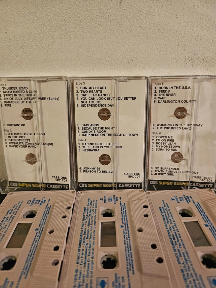 BRUCE SPRINGSTEEN & THE E STREET BAND Live/1975-85 1986 CASSETTE TAPE 3 TAPE SET - Image 3 of 4