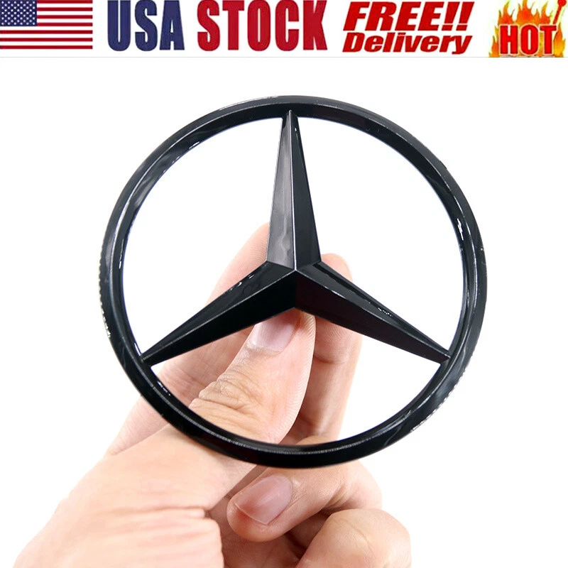Negro brillante X167 GLS450 GLS580 GLS63 AMG 2020+ emblema estrella trasera maletero original Foto 3 de 4