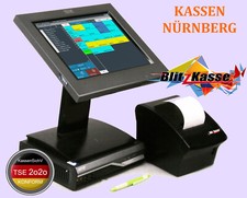 TSE 2020 Konform HANDEL KASSE für Studio Salon Kiosk Laden: 12" Kasse Bondrucker