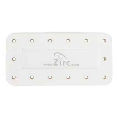 Zirc 14 Hole White Magnetic Bur Block with Microban