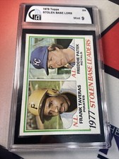 1978 Topps Stolen Base Leaders GAI 9 #204 Taveras Patek