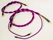 Custom Length Audiophile Turntable Phono RCA Cables Iso-Quad w/Ground Wire