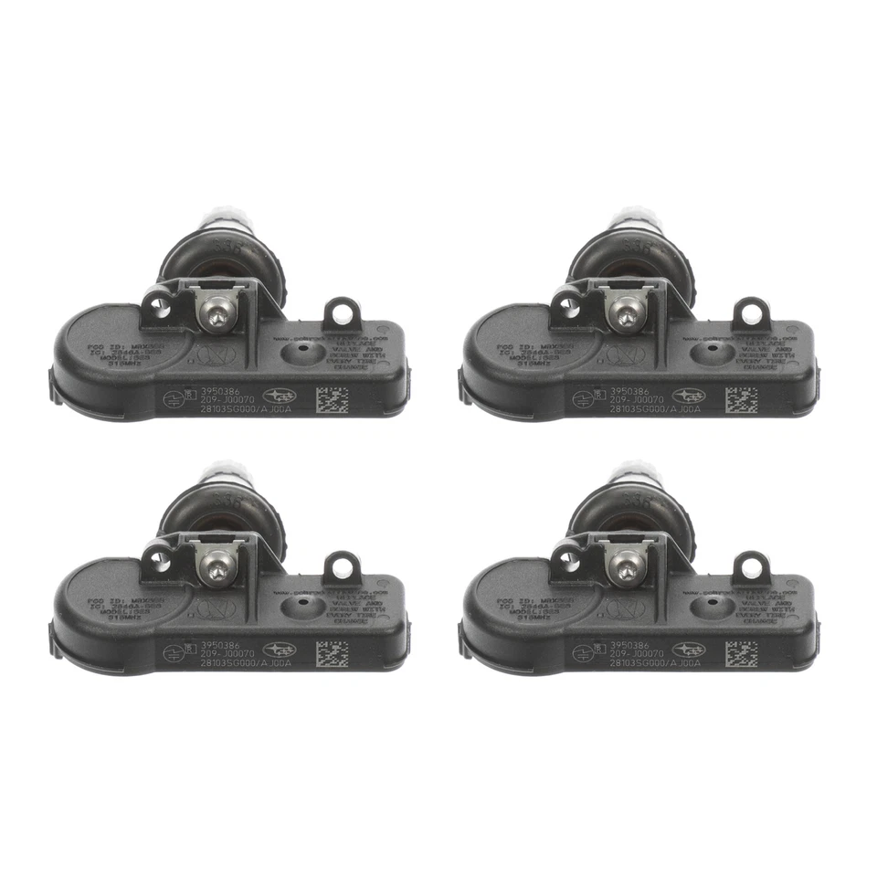 OEM 2008-2021 Subaru TPMS Tire Pressure Sensor Valve Stem Set of 4 28103AJ00A - Image 3 of 4