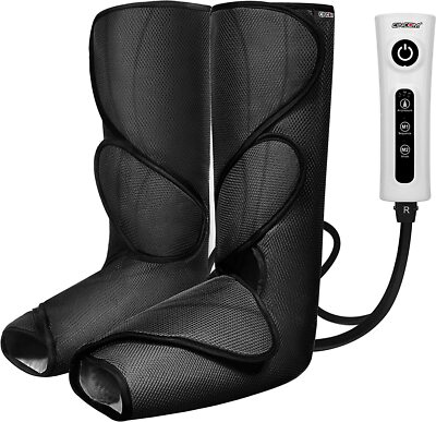 New Pair CINCOM Foot & Calf Massager with Heat, Air Compression Leg Massager