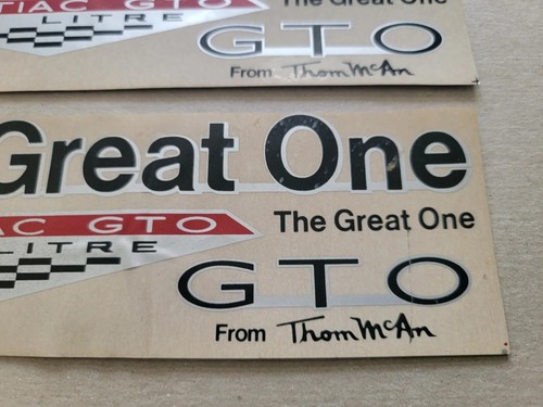 1966 Pontiac GTO Stickers Decals Thom McAn Promo Give Away Contest Lot of 5 Vtg - Picture 3 of 10