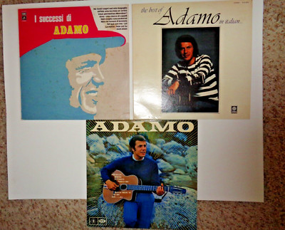 Adamo lot 3 LP vinyls Italy