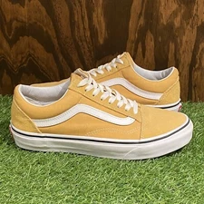 Vans Old Skool Skateboarding Low Sneakers Yellow / US Size Mens 6.5 Womens 8