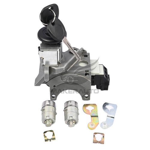 Interruptor de cilindro de bloqueo de encendido 2*bloqueo de puerta para GMC Sierra 1500 3500 2000-2007 - Imagen 4 de 8