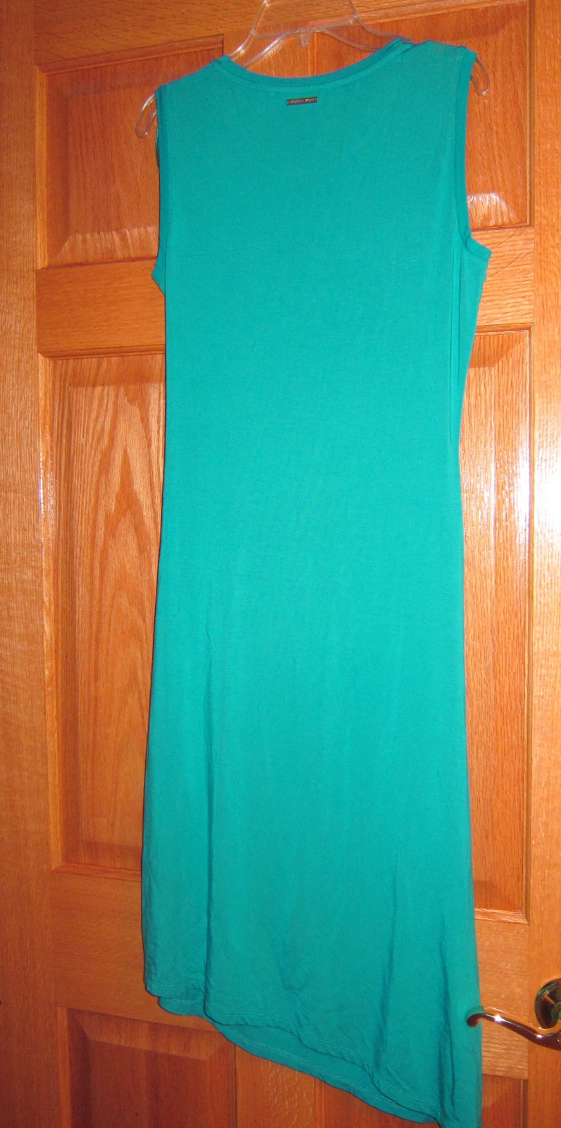 MICHAEL KORS Maglietta Senza Maniche Drappeggiata Lateralmente Piastrella Blu Turchese