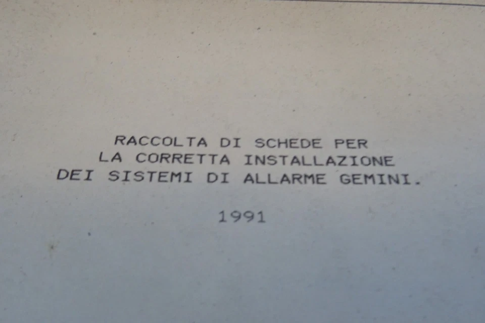 manuale allarme Gemini service allarm car Maserati Lancia Ferrari Porsche - Immagine 2 di 4