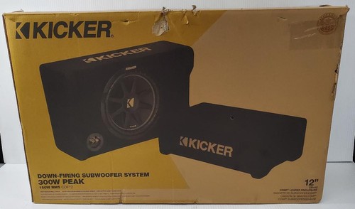 KICKER CAR AUDIO CDF12 OPEN BOX, UNUSED SUBWOOFER