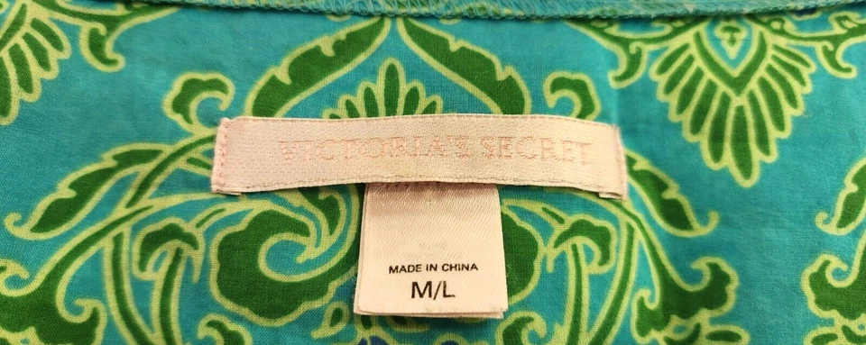 Mini Vestido Victoria’s Secret M/L Encubrimiento Boho Verano Tropical Playa Vacaciones Foto 3 de 4