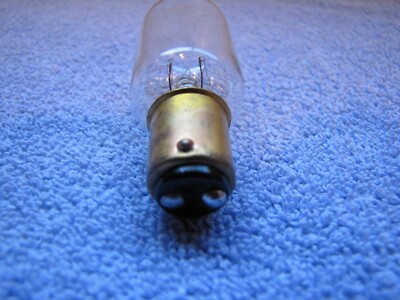 25T8DC-130V  Light Bulb, 2500 Hour, 25 watts, Bayonet Base, 130 volt, Clear, T8
