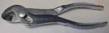 Wilde Tool 6N Knurled Polished Angle Nose Slip Joint Pliers 6" USA