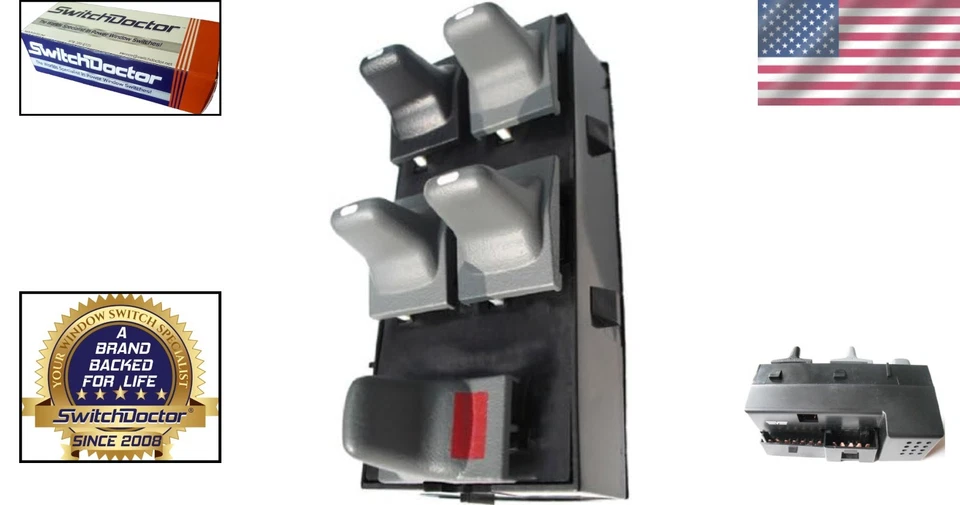 Replacement Window Master Switch for 1996-2005 Pontiac Grand Am - Free Shipping - Image 2 of 4