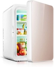 10L Mini Fridge Car Freezer 2in1 Small Drinks Bar Cooler&Warmer Portable Home