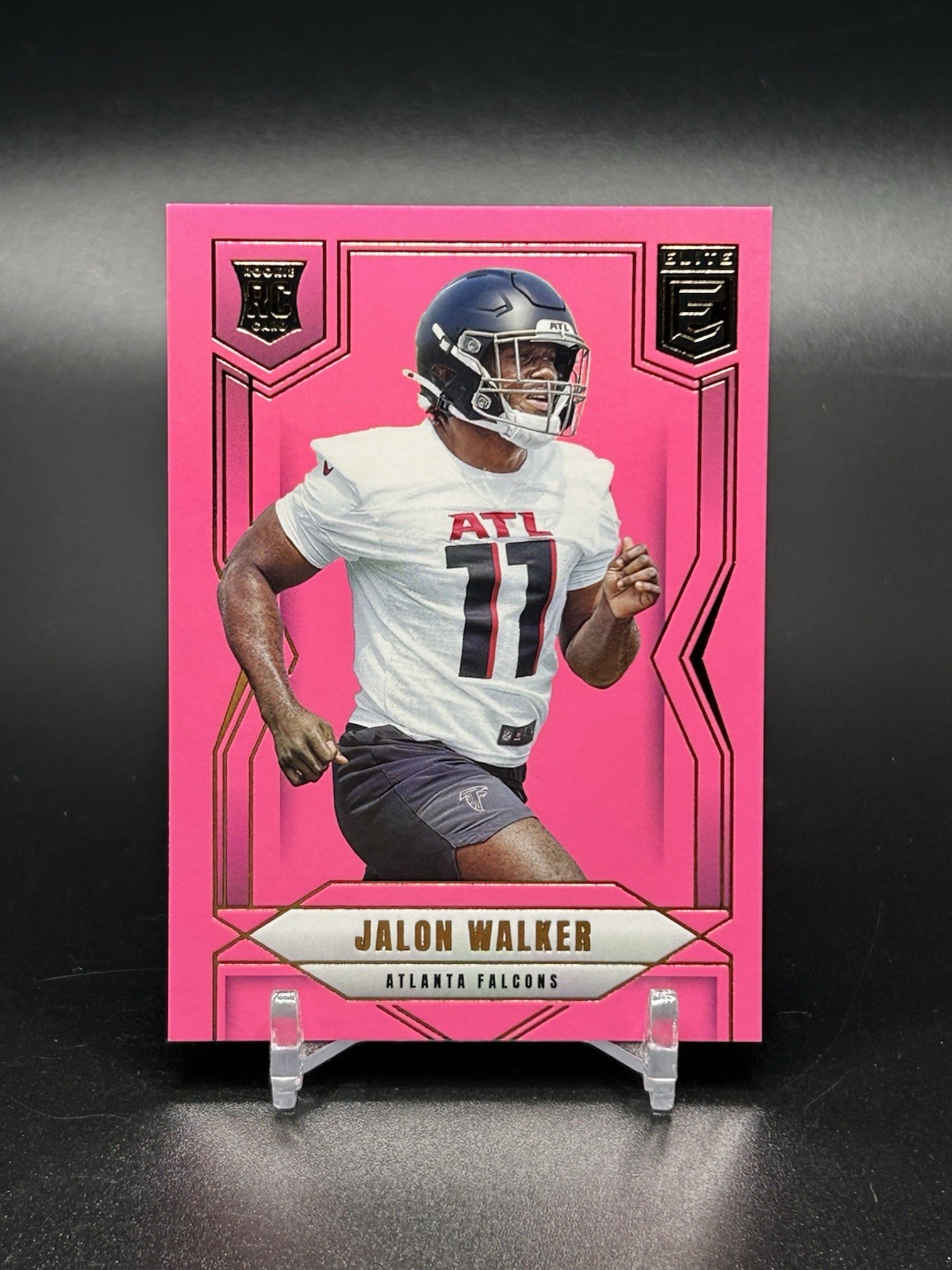 2025 Panini Donruss Elite JALON WALKER Rookie Pink RC #165 Atlanta Falcons 