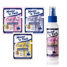 Mane 'n Tail Curls Day Curl Creams  Curl Refresher Spray 1.5oz  3.4oz 4-Pack