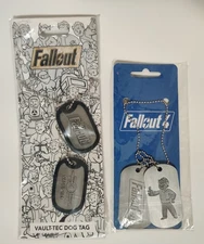 Bethesda Fallout 3 & 4 BioWorld Dog Tags Set of 2