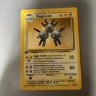 Pokemon Magneton 1st Edition FRENCH base Set 9/102 Holo Rare France Vintage Wotc