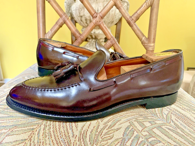 ALDEN Mens 563 Color 8 Shell Cordovan Tassel Loafer US 11.5 AA/B