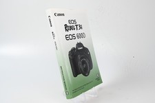 Canon EOS Rebel T3i 600D Camera Instruction Manual G619