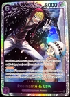 Rosinante & Law EB04-038 SR ONE PIECE Tcg Card Game NM Purple