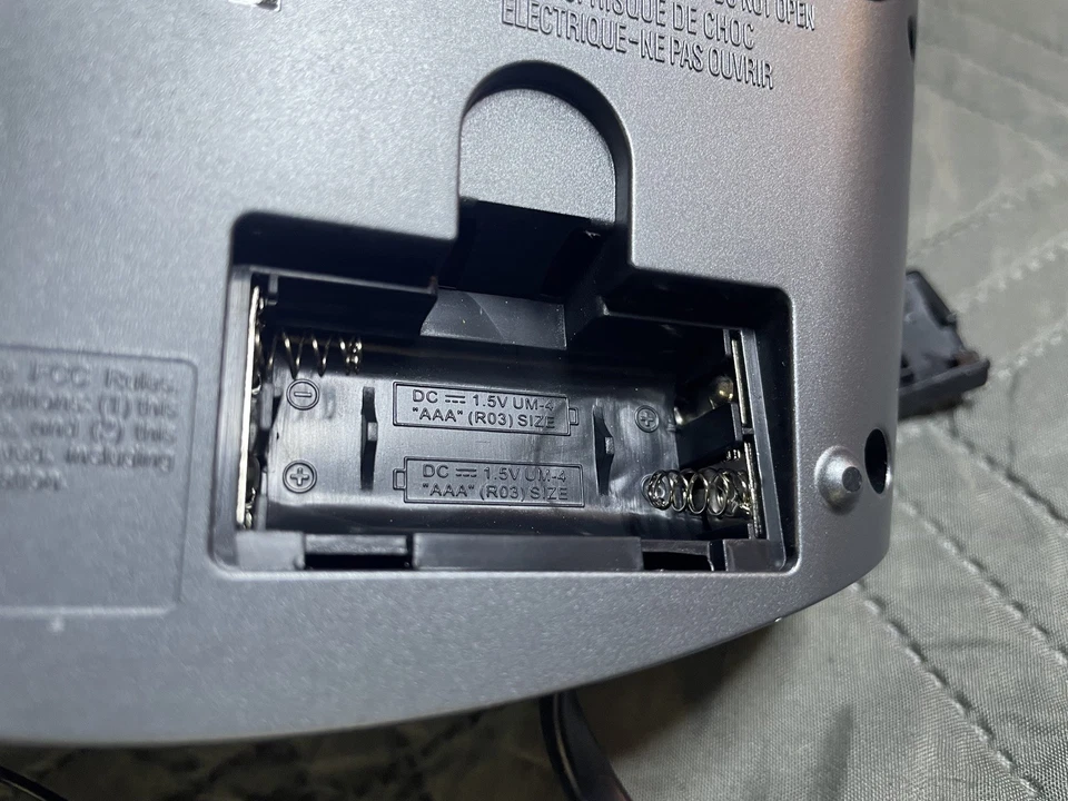 Timex AM/FM Dual Alarm Clock Radio with 1.2-Inch Display and Line-In Jack - Gray - Image 4 of 4