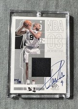 2002-03 SP Game Used Tony Parker Spurs Buy Back Jersey Auto #7/18!