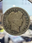 1911 Barber 90% Silver Dime .900 US Coin