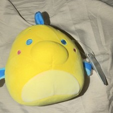 Disney Squishmallows Flounder The Little Mermaid Plush, Small 6-14 in