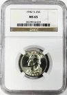 *1942 S SILVER WASHINGTON QUARTER* *NGC MS65* NR #G3927