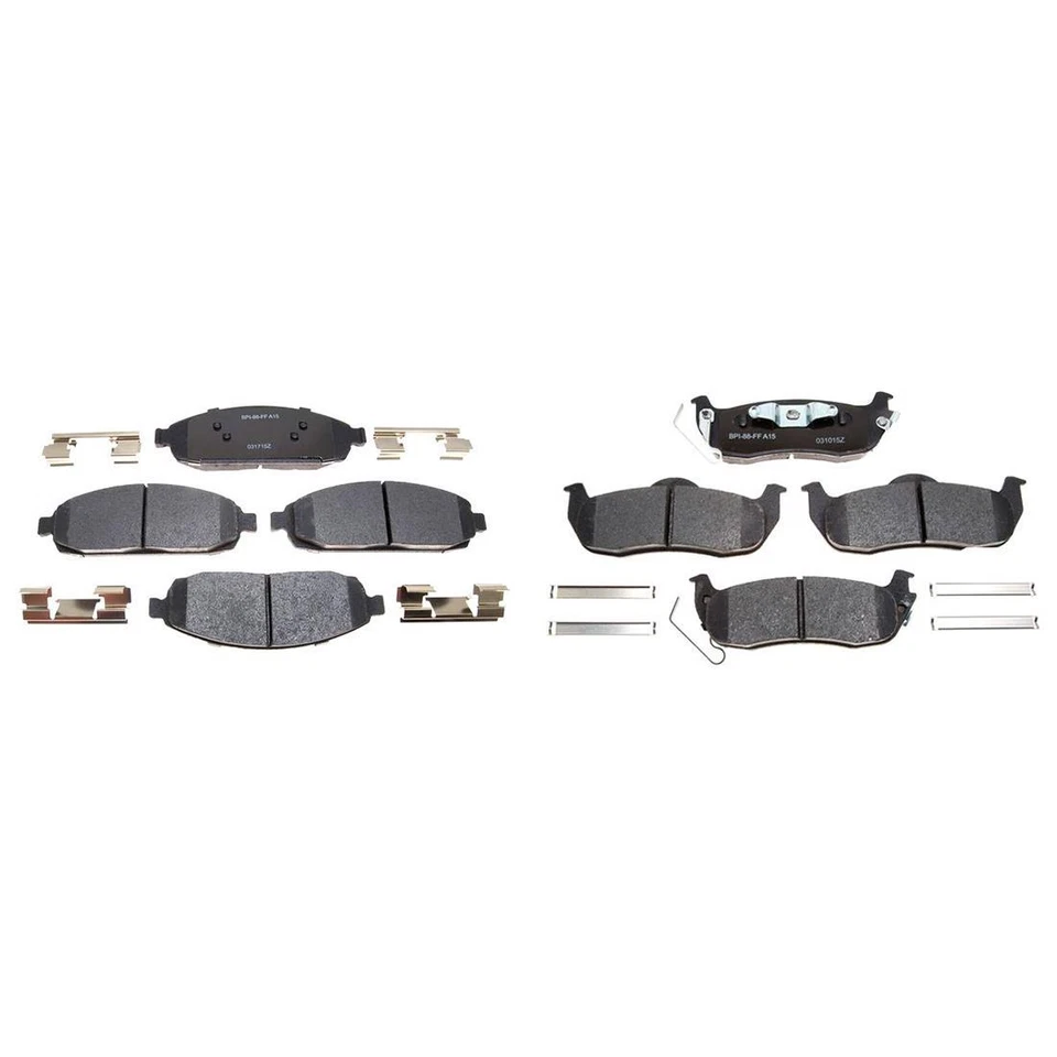 Pastilhas de freio dianteiras traseiras de cerâmica para 2010 2009 2008 2007 2006 Jeep Commander R-Line - Imagem 4 de 4