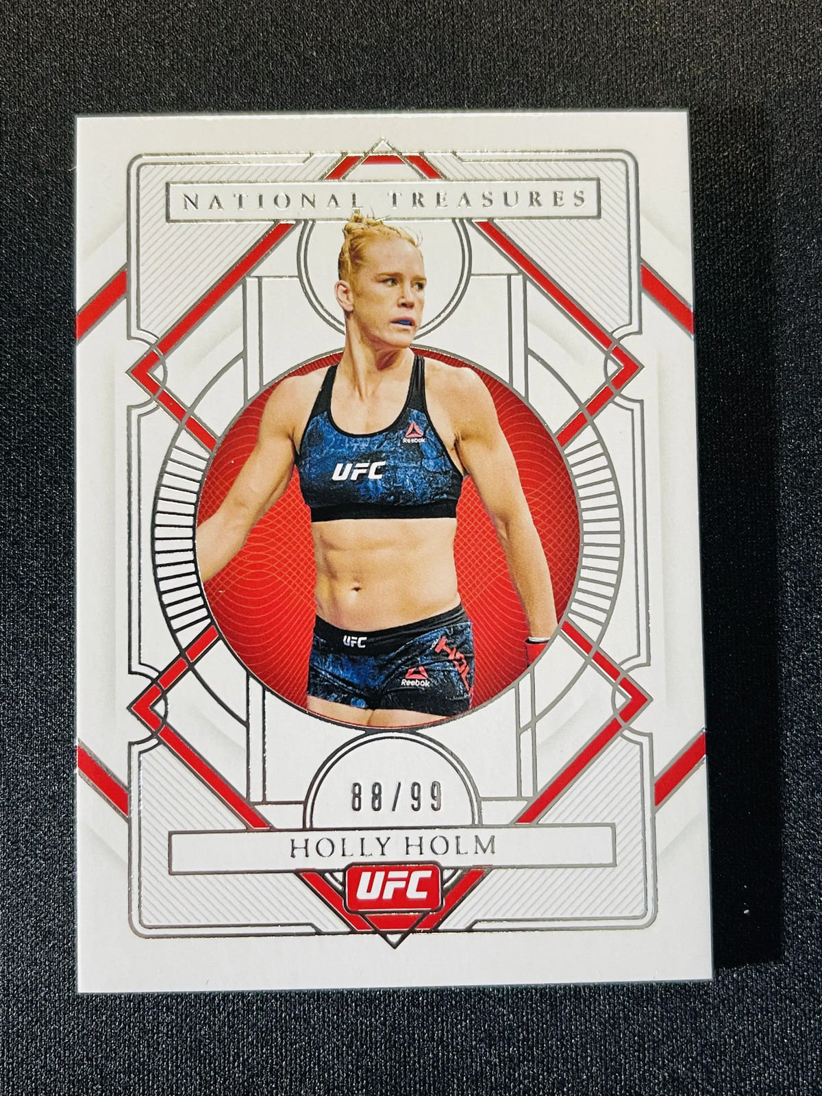 2021 Panini Chronicles National Treasures Holly Holm #344 Silver 88/99 KM094