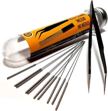 3D Printer Nozzle Cleaning Kit - 0.4mm Needles and Tweezers Toolkit -... 