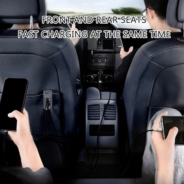 Multiple Port Car Charger Station With Rapid Charging For Tablet Mobile Devices - Image 2 of 4