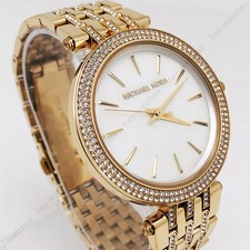 New Michael Kors MK3219 Darci MOP Dial Gold Tone Bracelet Fashion Women's Watch