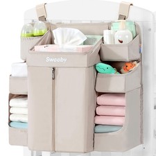 Diaper Organizer for Changing Table and Crib - Nursery Diaper Stacker Hanging...