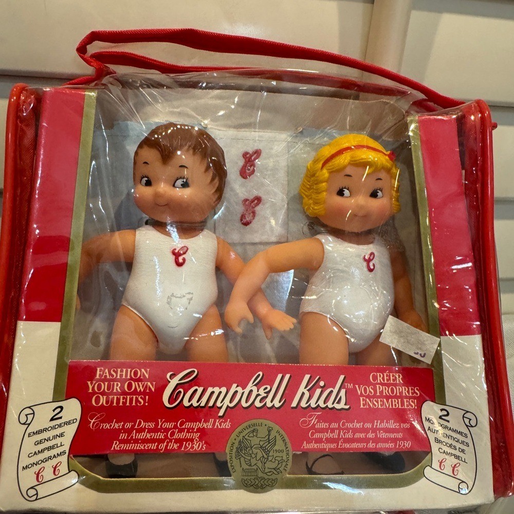 1970’ｓ Campbell KID ビンテージ ソフビ TOY 2個セット Campbell Kids Doll Set with Red and White Outfits | eBay