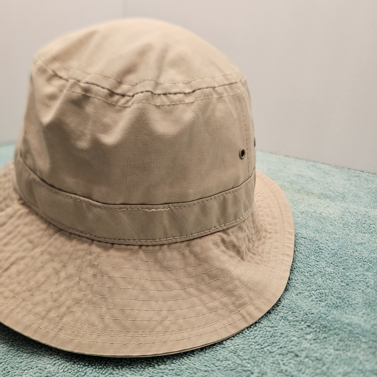 Vintage Kangol Khaki Bucket Hat Unisex One Size Water Repellent USA UNIO… Vintage Kangol Khaki Bucket Hat Unisex OS Water Repellent  main image 3