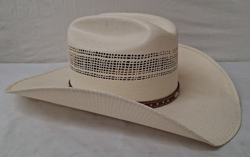 Double R Hat Co. White Western Cowboy Hat Size 7 1/8 | eBay