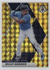 2021 Panini Mosaic Reactive Yellow Mosaic Prizm Willy Adames #197 00lk