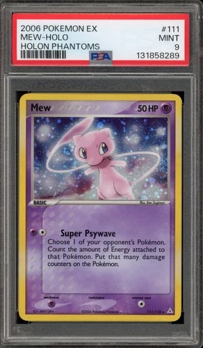 Pokemon Mew EX Holon Phantoms Holo Secret Rare #111 PSA 9 Mint