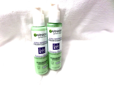 Garnier Green Labs Ultra Soothing Cream Cleanser Amino Berry 5.1 oz Lot of 2