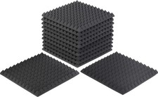 Auralex 2" Studiofoam Pyramids 2'x2' Acoustic Panel 12-pack - Charcoal