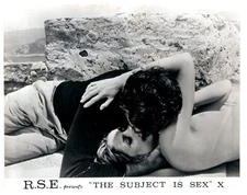 The Subject is Sex Original Lobby Card Risque kissing scene 1960's Sexploitation